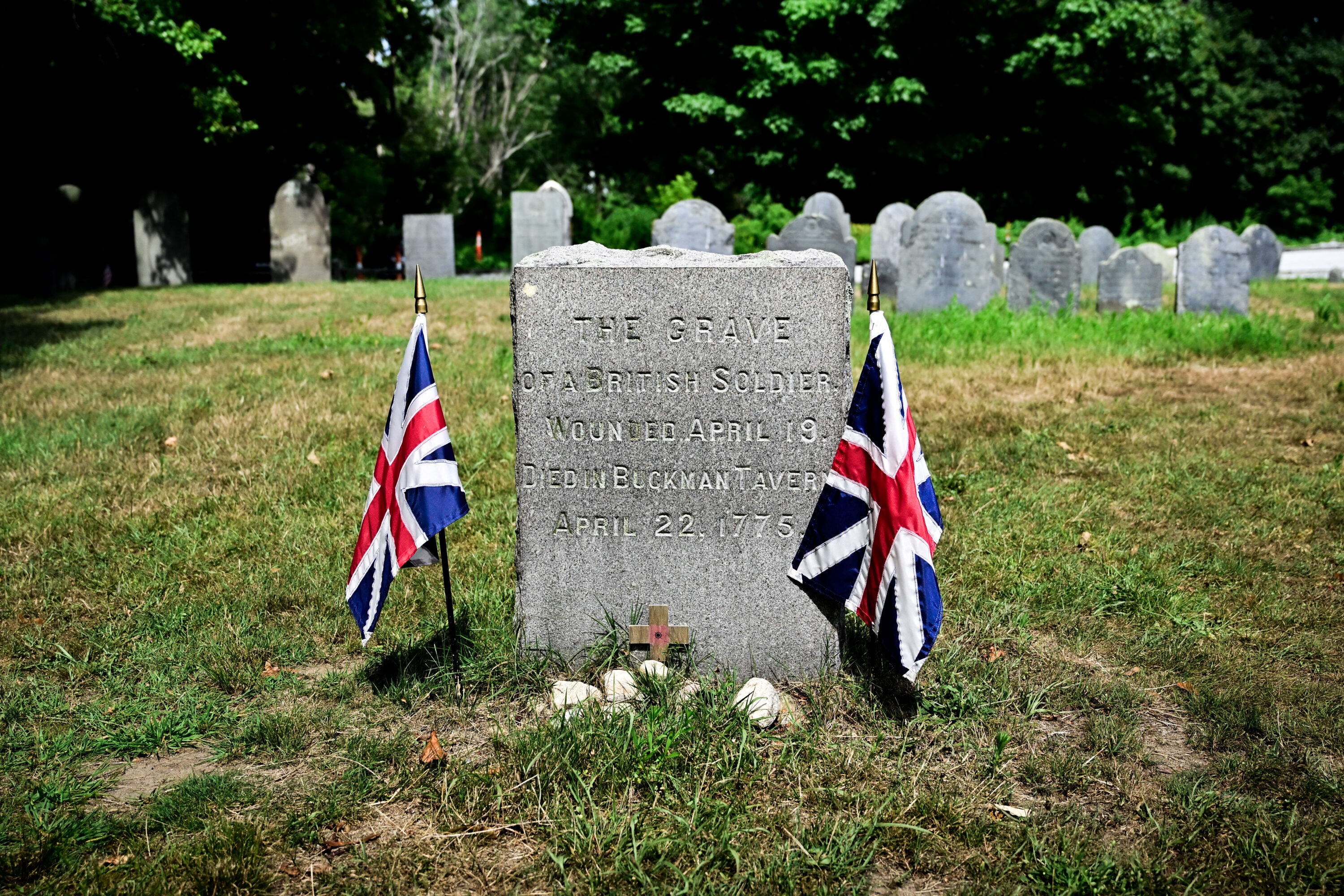 British soldier's grave, Lexington, MA