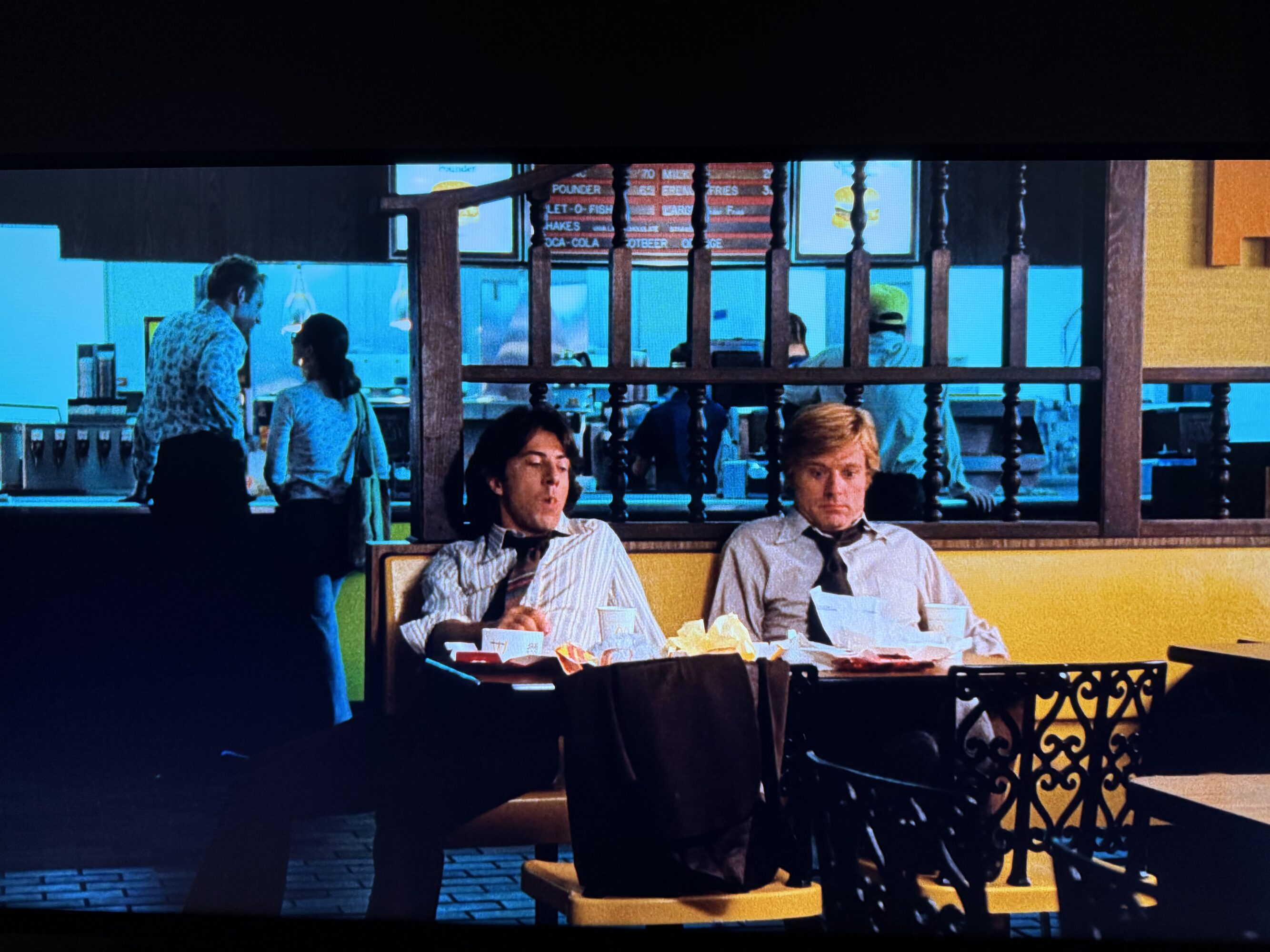 McDonald's scene from "All the President's Men"